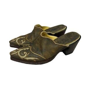 Old Gringo Brown and Cream Mules